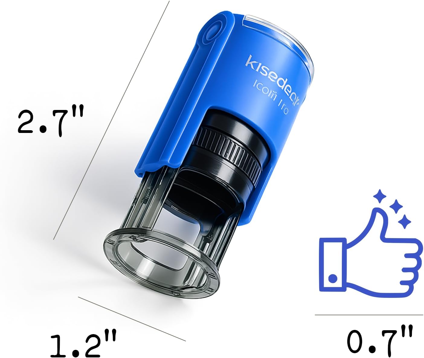Thumbs Up & Smile Face Stamp Set, 18mm