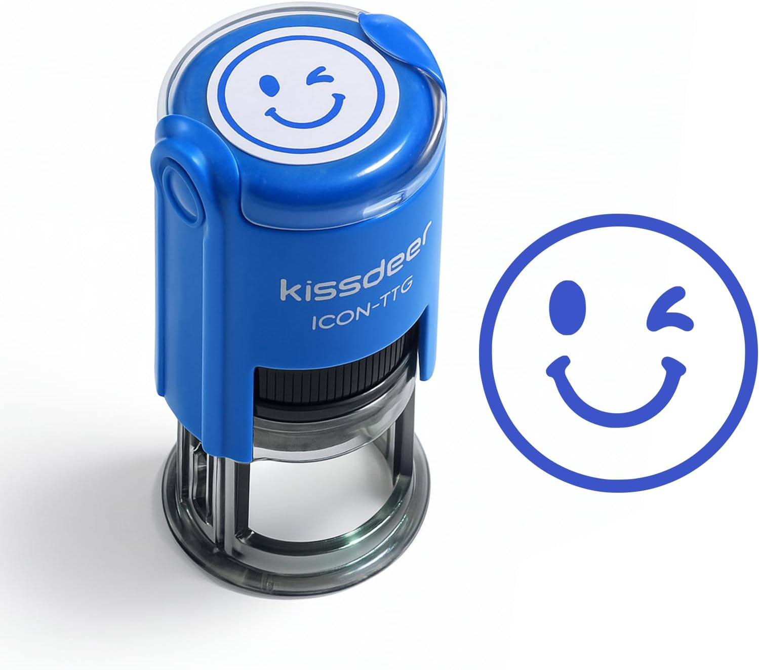 Smile Face Stamp, Self-Inking 18mm