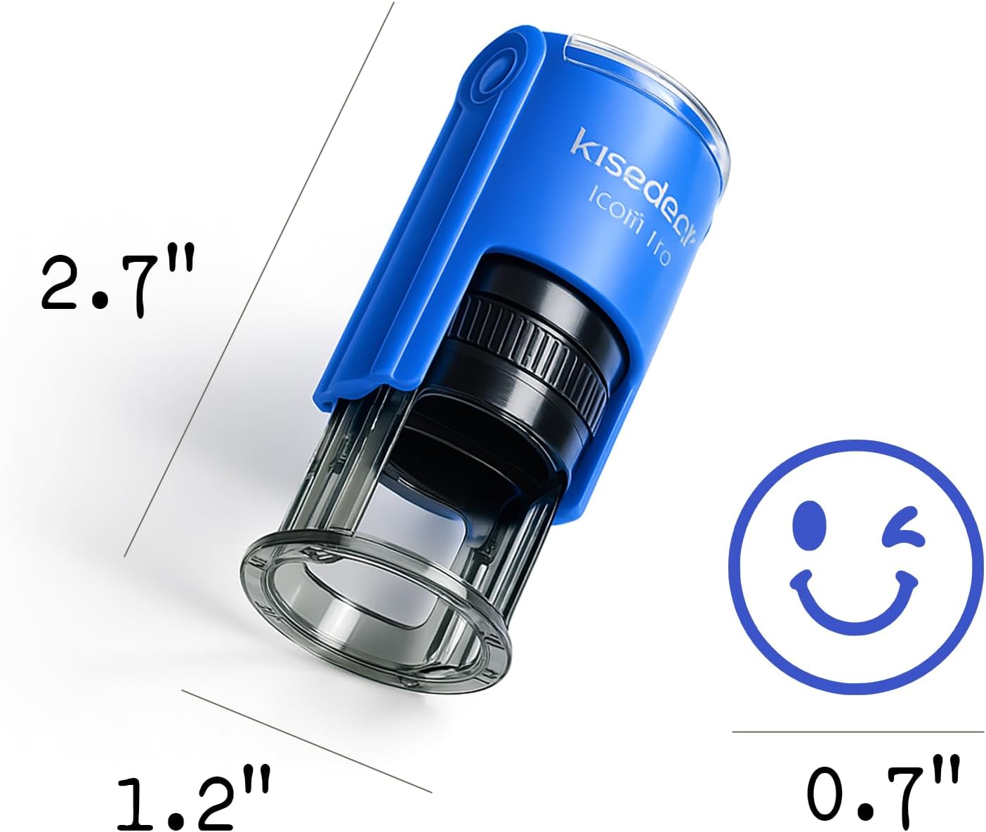 Smile Face Stamp, Self-Inking 18mm