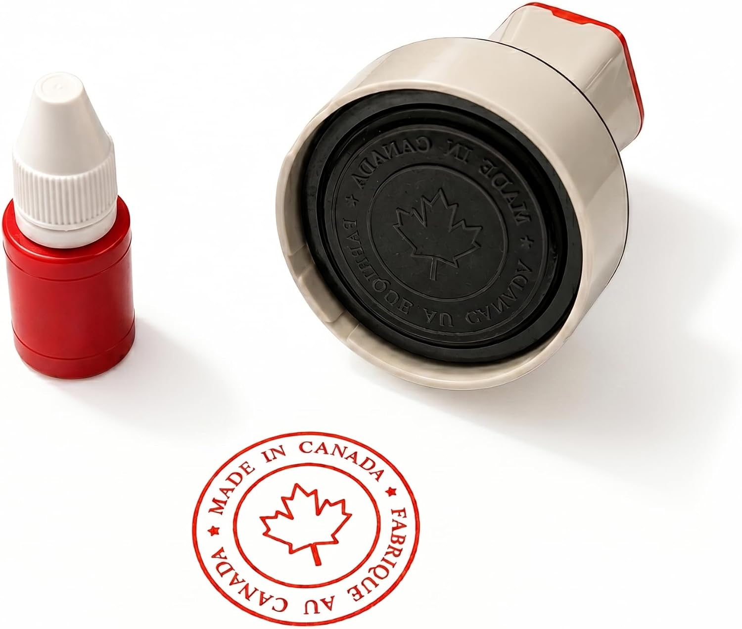 Made in Canada Stamp, 42mm Pre-Inked