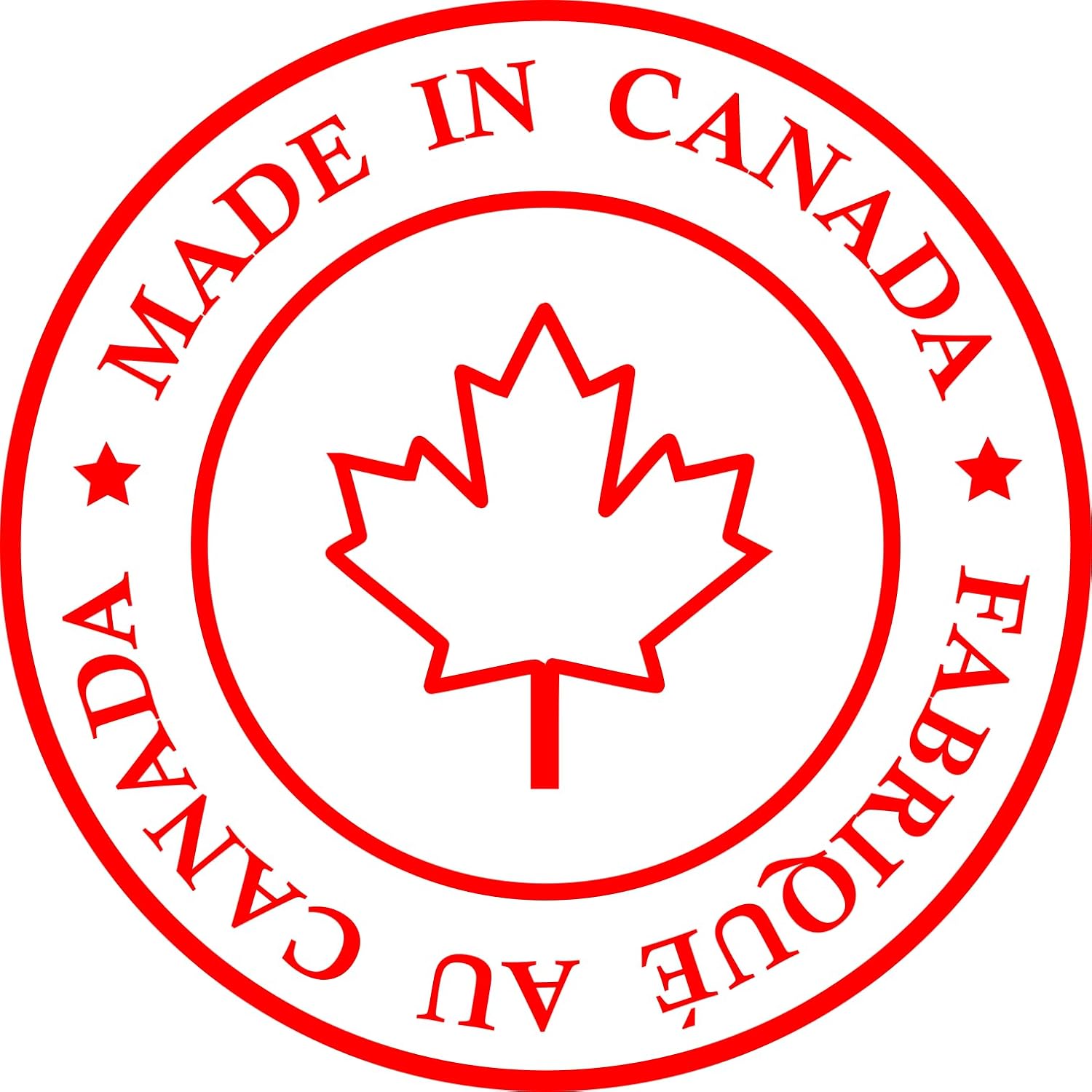 Made in Canada Stamp, 42mm Pre-Inked