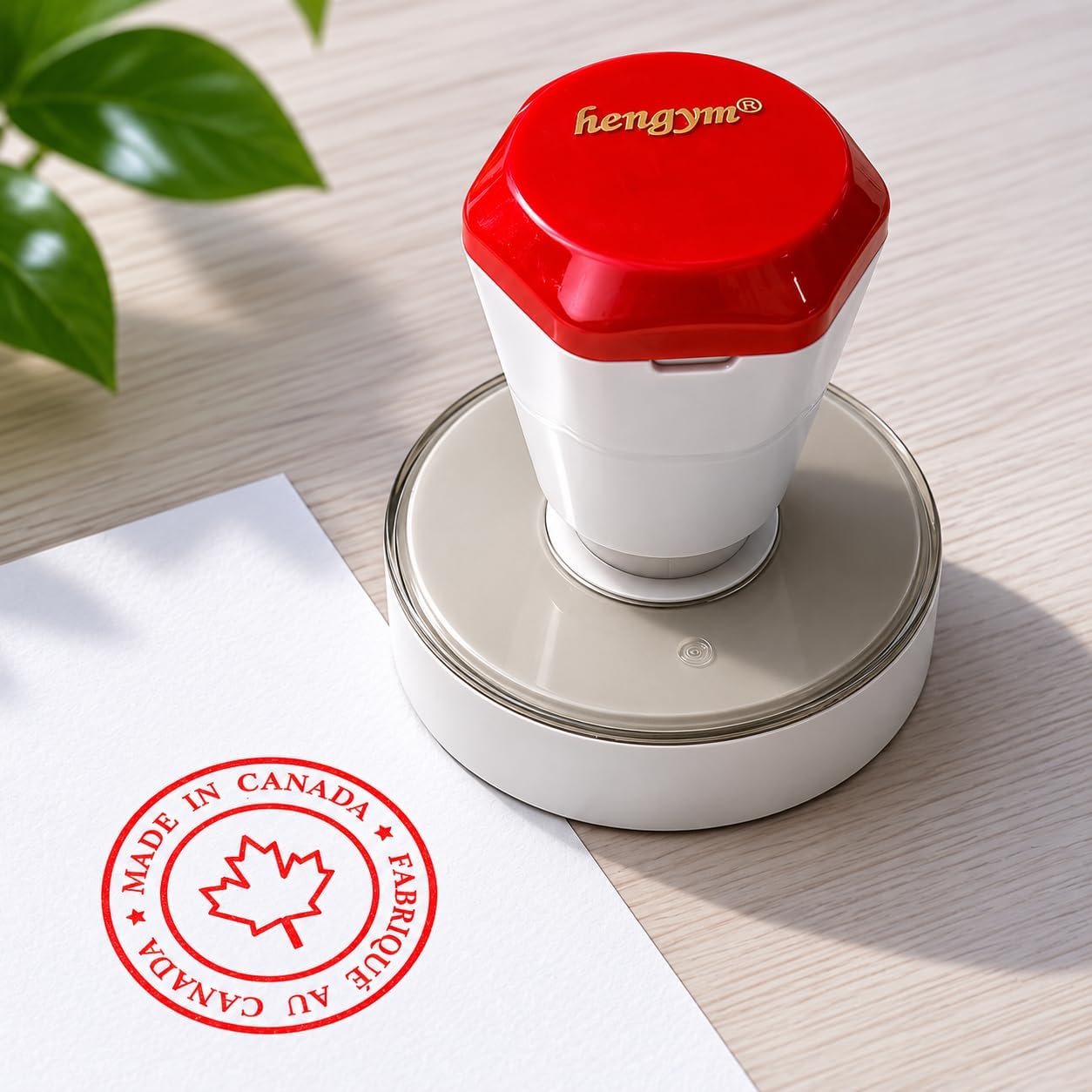 Made in Canada Stamp, 42mm Pre-Inked