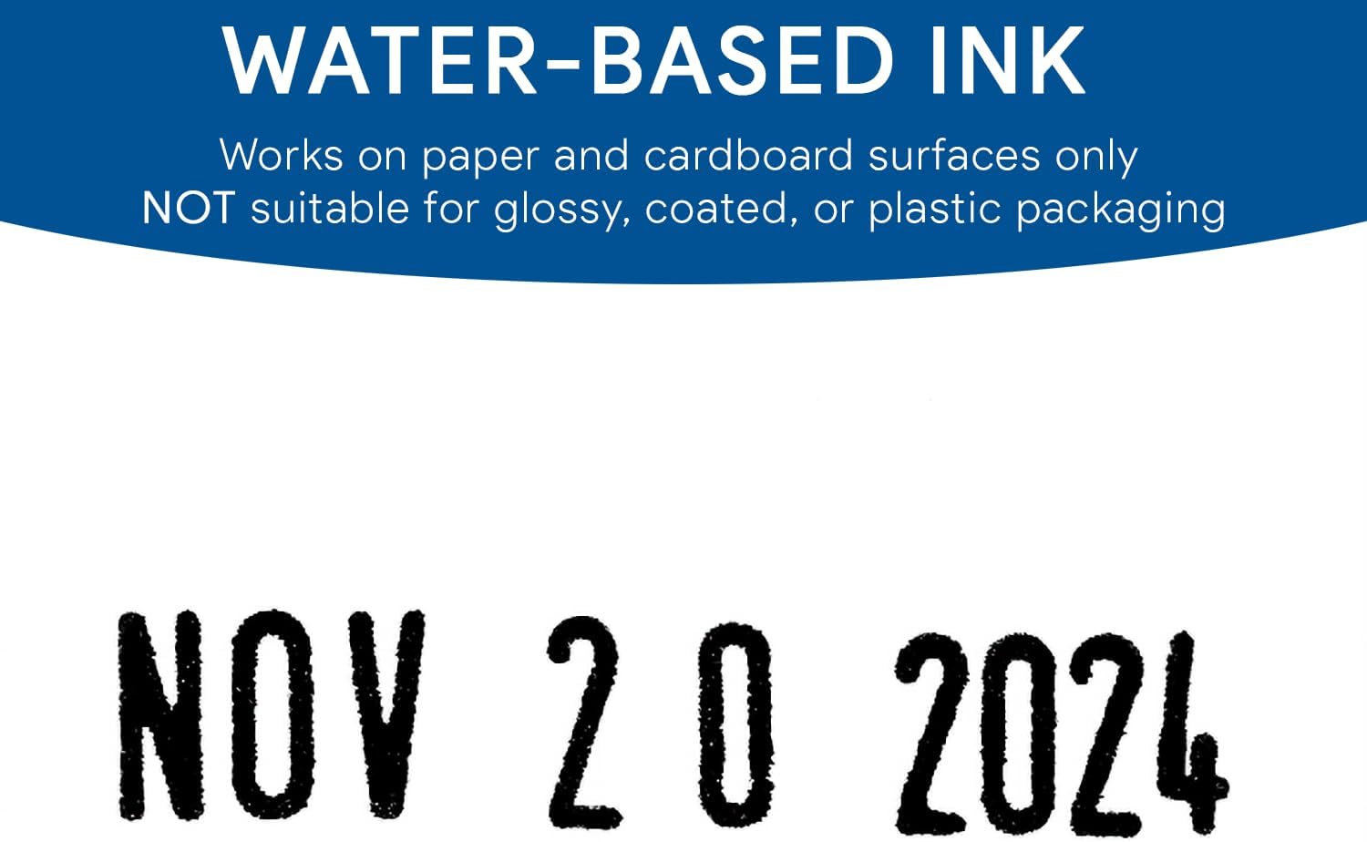 Date Stamp with 10ml Ink, Black