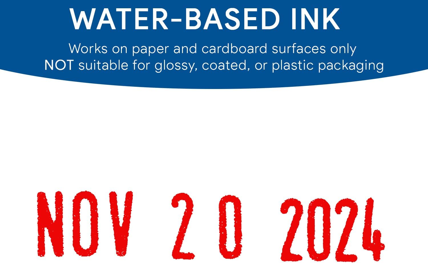 Date Stamp with 10ml Ink, Red