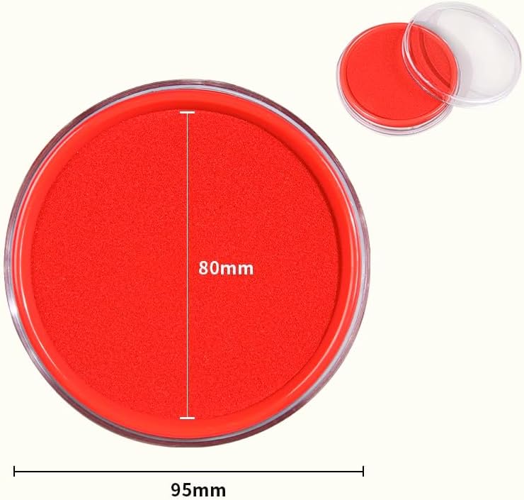 Round Ink Pad, Red