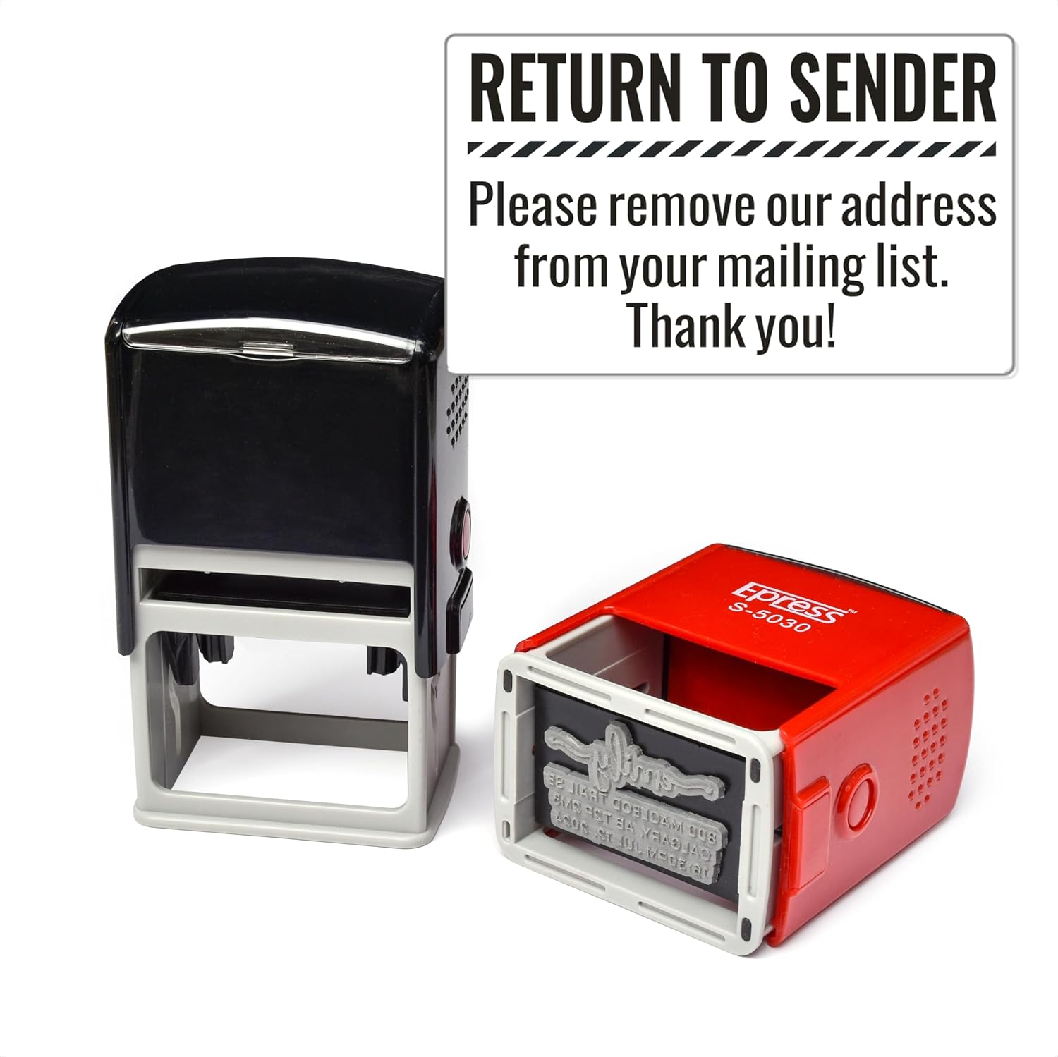 Return to Sender Stamp, Black Ink