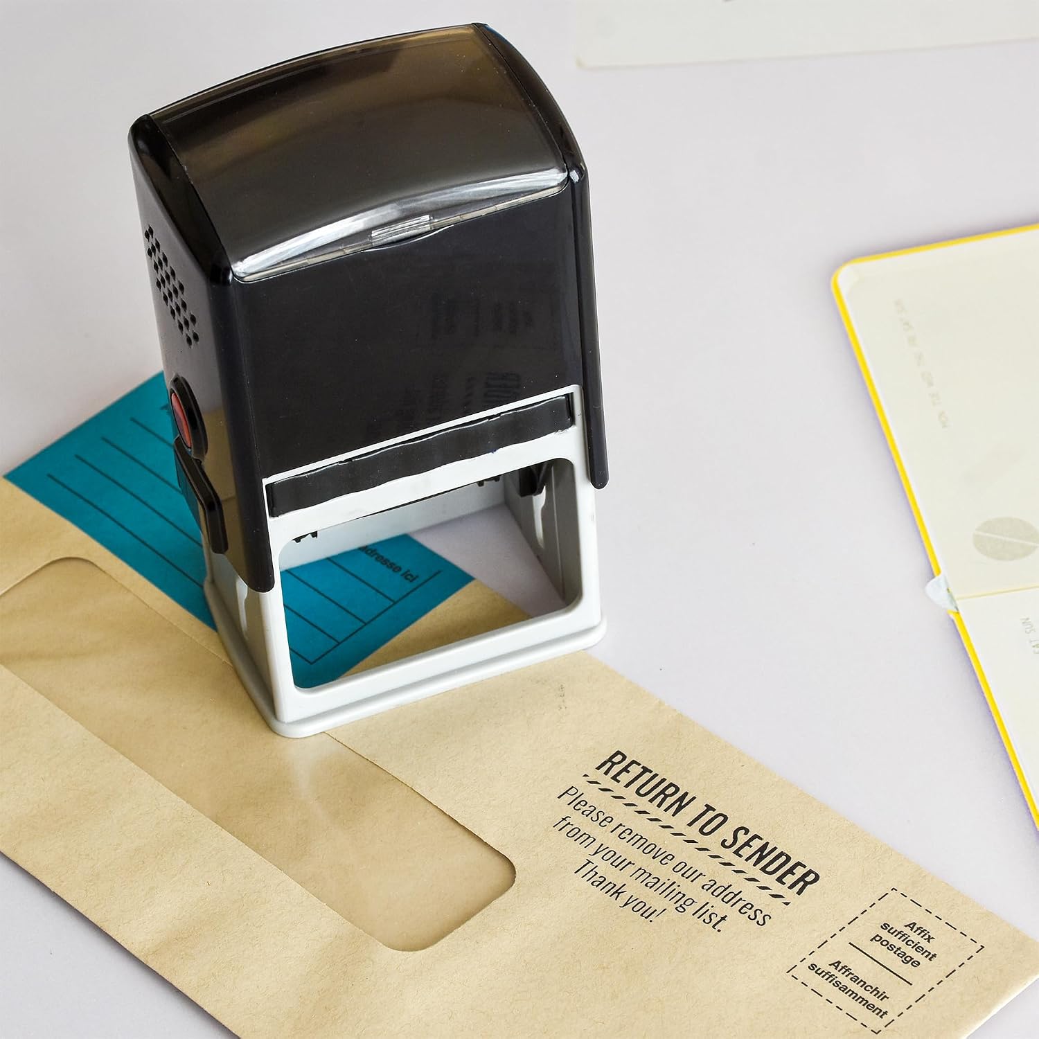 Return to Sender Stamp, Black Ink