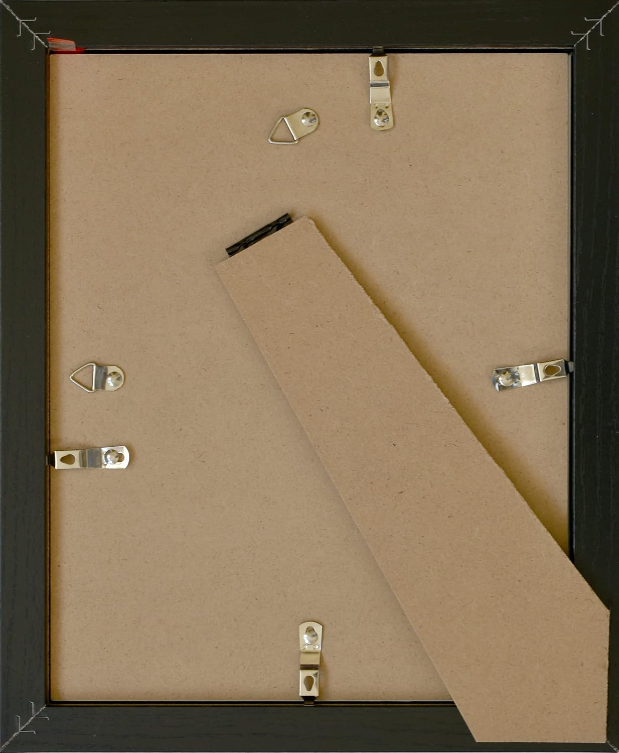 8x10 Picture Frame, Black Wood Grain